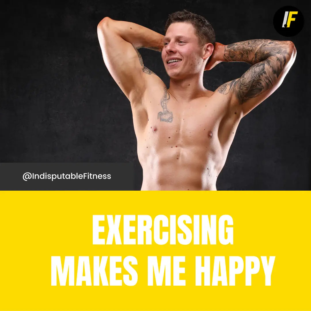 Muscular man with tattoos demonstrating benefits of exercise for mental health