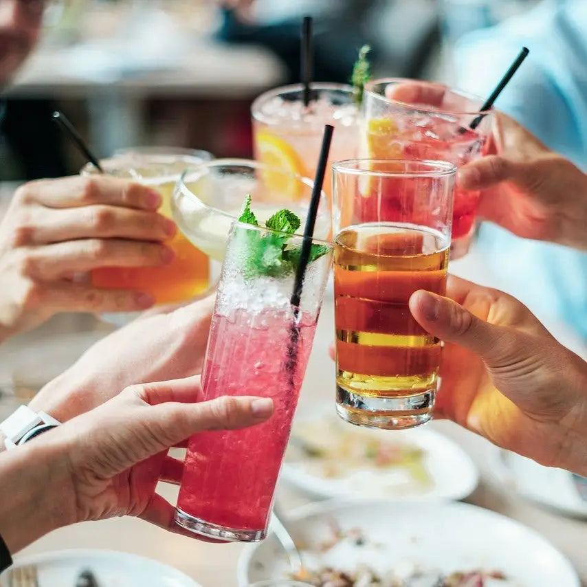 Colorful cocktails affecting muscle growth and protein synthesis in alcohol consumption studies