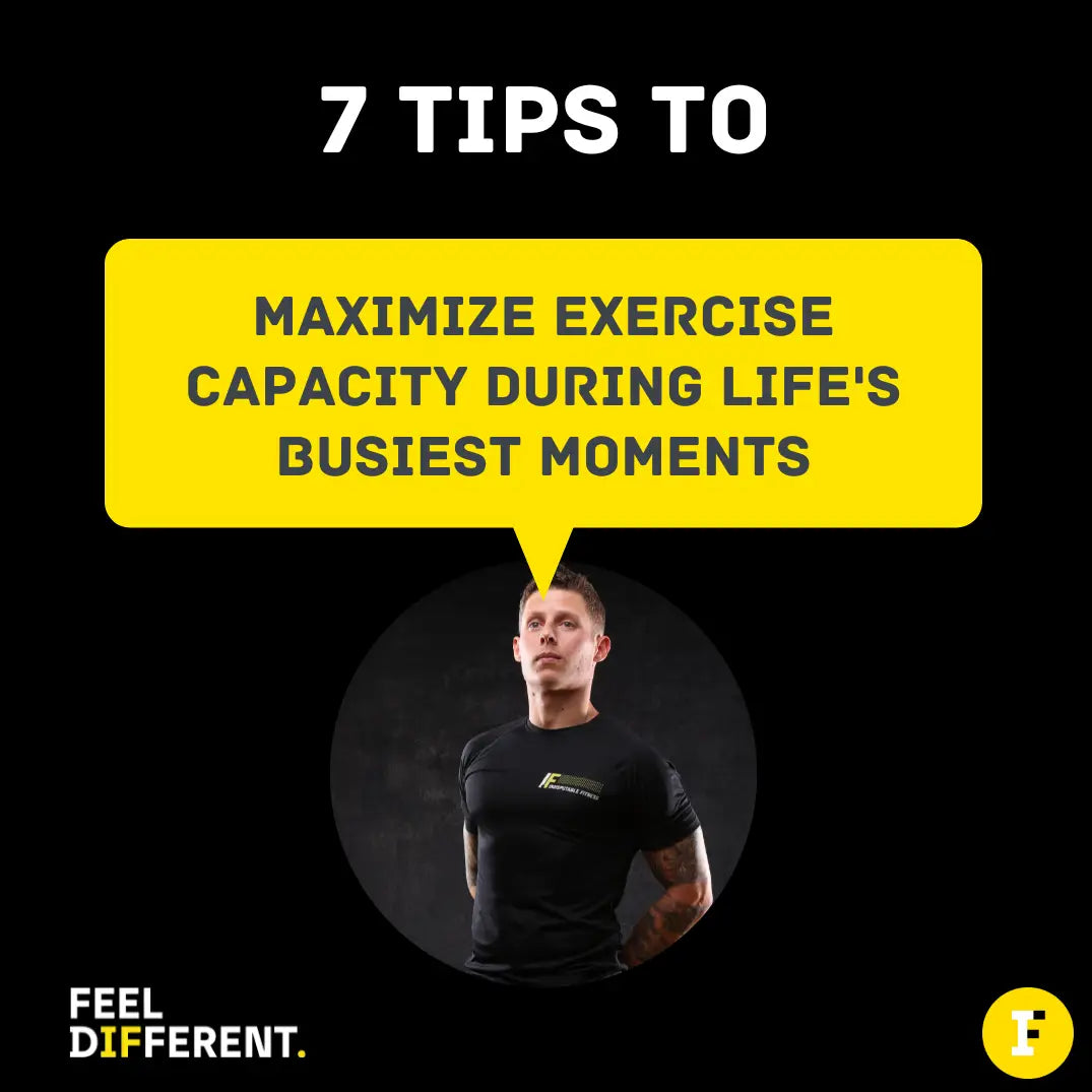 Image depicting exercise capacity tips for maximizing capacity during busy life moments