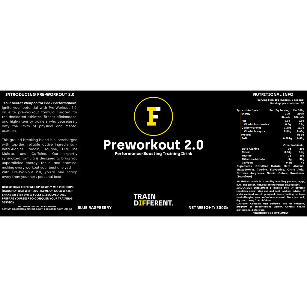 PRE-WORKOUT 2.0 (Blue Raspberry)