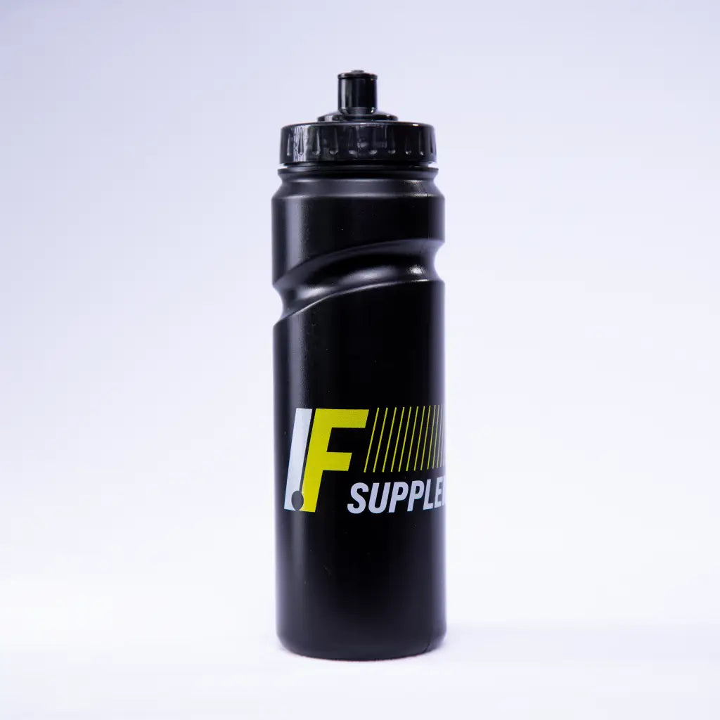 Black BPA Free Supplements Water Bottle for On-the-Go Hydration and Leakproof Use