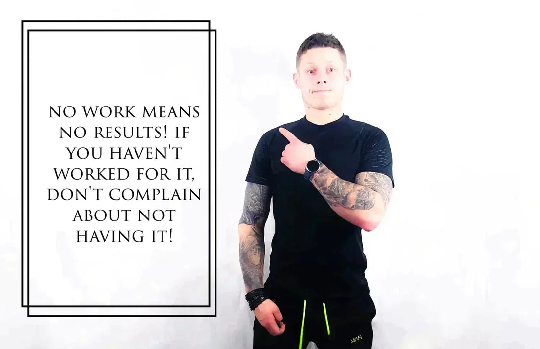 Motivational poster with a man pointing featuring Hannah Kay for personal training success