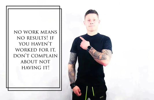 Motivational poster with a man pointing featuring Hannah Kay for personal training success