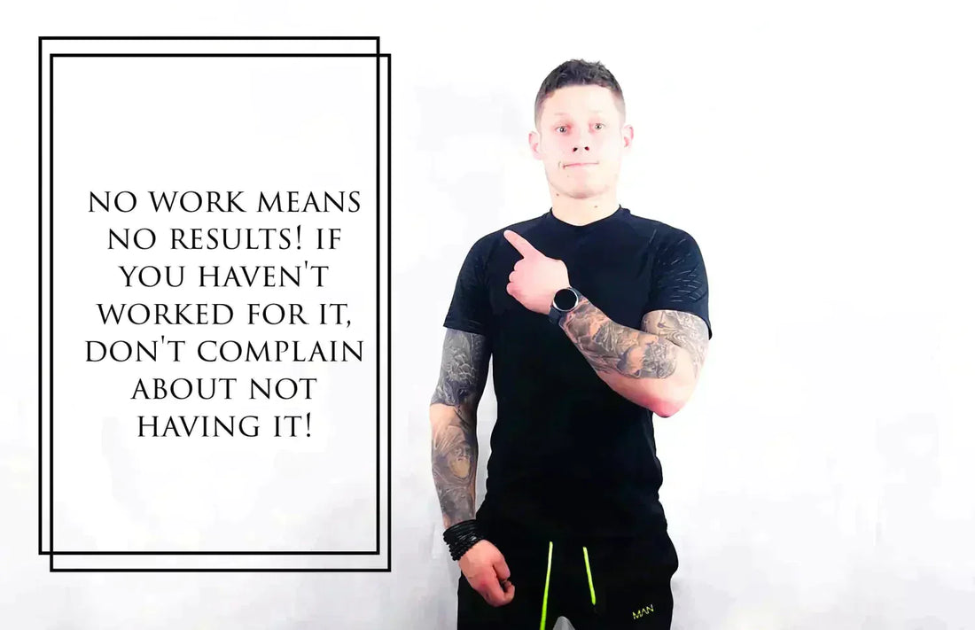 Motivational poster with a man pointing featuring Hannah Kay for personal training success